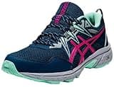 ASICS Women's Gel-Venture 8 Running Shoes, 7.5, MAKO Blue/Pink GLO