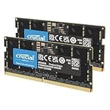 Crucial RAM 32GB Kit (2x16GB) DDR5 5600MHz (or 5200MHz or 4800MHz) Laptop Memory CT2K16G56C46S5, Black