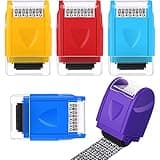 5 Pieces Privacy Stamp Roll ID Protection Roller Identity Theft Protection Roller Wide Roller Security Stamp for Mail, ID Blackout, Privacy Confidential(Small,Multi Colors)
