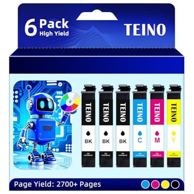 TEINO Remanufactured Replacement for Epson 232 232XL Ink Cartridges for Expression XP-4200, XP-4205, Workforce WF-2930, WF-2950 Printer (Replacement for Epson 232XL Ink Cartridges Combo Pack 6)
