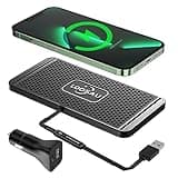 Wireless Charger,LOOSAU Wireless car Charger Charging pad 15w Non Slip FastCharger for car Wireless Phone Charger for Android for iPhone 11/12/13/14/15/16 Pro Max Xs,Samsung Galaxy S20, S10+ Note 9，LG