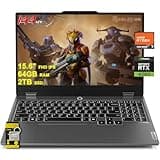 Lenovo LOQ Gaming Laptop 15.6" FHD IPS 144Hz (100% sRGB G-SYNC) AMD Octa-Core Ryzen 7 7435HS (Beats i7-12650H) 64GB RAM 2TB SSD GeForce RTX 4060 Backlit Nahimic Rapid Charge Win11 w/ICP Accessory