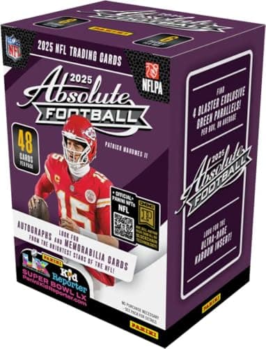2025–26 Panini Absolute Football Blaster Box – Retail Exclusive Parallels & Inserts – NFL Trading Cards – Sealed Retail Box