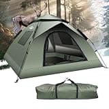 Instant Pop-Up Tents for Camping, 2-3 Person Camping Tent 60s Automatic Easy Setup Tent, Double-Thick Waterproof Tent Family Tent for Hiking Backpacking