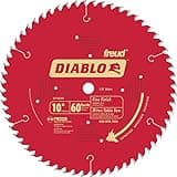 Diablo D1060X 10" 60T Diablo Fine Finish Work Chop Miter and Table Saw Bl3