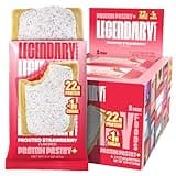 Legendary Foods 22g Protein Pastry+ Premium Low Carb Meal Replacement Bar - Low Glycemic, Gluten Free Protien Snacks - Healthy Keto Snack Box, 8x Zero Sugar Energy Bars - Bariatric Diabetic Friendly