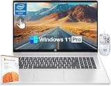HP 17 Inch Touchscreen Laptop for Business, 17.3” HD+ Touch Screen, Intel Pentium Silver N5030, 64 GB RAM, 2 TB SSD, 1-Year Microsoft 365, Intel UHD Graphics, Webcam, Windows 11 Pro & Anti-Slip Mouse