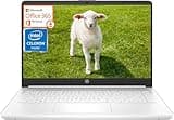 HP 14 Inch Laptop for College Students, Ultral Light Laptops for Business, Intel Celeron N4120, 16GB RAM + 320GB Storage (64GB eMMC+256GB MSD), 1-Year Office 365, White, Windows 11 S