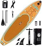 DAMA 11'×33"×6" Inflatable Stand Up Paddle Board with Premium Non-Slip Deck,Travel Backpack, Adjustable Paddle, Pump, Camera Mount, Leash for Adult Ultra-Light Surfing ISUP
