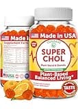 Lunakai USA Made Super Chol Gummies – 1200mg Plant Sterols & Stanols for Natural Cholesterol Support – Non-GMO Phytosterol Supplement, 60ct