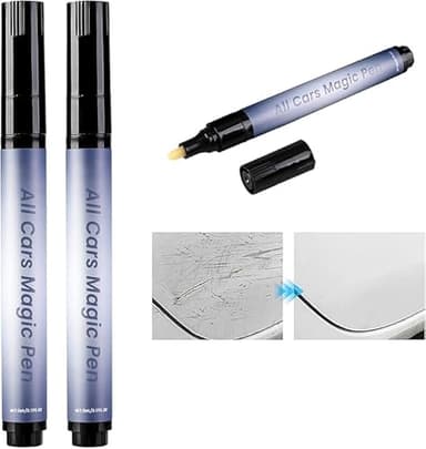 2Pcs Magic Car Scratch Removal Pen for All Cars - Quick Fix All Cars Magic Pen for Car Scratches, Weatherproof Fits All Car Colors