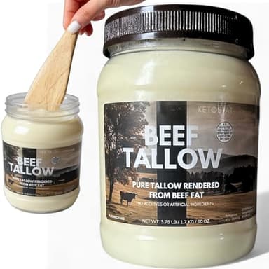 Beef Tallow (3.75 LB / 60 Oz) For Cooking