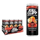 KILL CLIFF Energy & Recovery Drink | Electrolytes & B Vitamins | Natural, Clean Energy Drink | Zero Sugar | Keto | 12 Pack (Tasty Blood Orange)