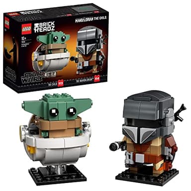 Lego BrickHeadz Star Wars The Mandalorian & The Child 75317 Building Kit, Fun Building Toy for Kids and Any Star Wars Fan Featuring Buildable The Mandalorian and The Child Figures (295 Pieces)