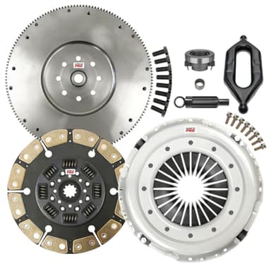 ClutchMaxPRO 13" Performance Stage 4 Clutch Kit with Flywheel with fork Compatible with 1994-2003 Ram 2500 Ram 3500 5.9L 6cyl Cummins Turbo Diesel NV4500 5-Speed (CP05192HDCFW-CF135-ST4)
