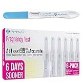 Amplim Pregnancy Test 6 Pack – Early Detection HCG Urine Test for Women, High Sensitivity, Rapid Home Midstream Test, Clear & Accurate Results, Easy to Use, Reliable & FSA HSA Eligble