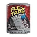 Flex Tape, 4 in x 5 ft, Gray, Original Thick Flexible Rubberized Waterproof Tape - Seal and Patch Leaks, Works Underwater, Indoor Outdoor Projects - Home RV Roof Plumbing and Pool Repairs