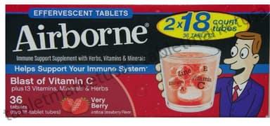 Airborne Immune Support Tablets - 36 Count - Very Berry