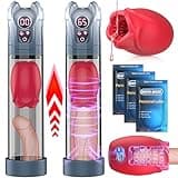 Penis Pump Sex Toys for Men - Blowjob with Vibrating Rose Pocket Pussies Male Masturbator Sex Toys, Penis Pumps Enlarger, Male Rose Toy Pocket Pussy Dick Pussy Cock Pump, Penis Extension