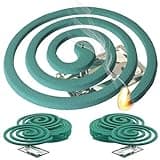 W4W Mosquito Repellent Coils - Outdoor Use Reaches Up to 10 feet - Each Burns for 5-7 Hours (Three Pack Contains 12 coils & 6 Stands)