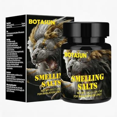 BOTASUN Smelling Salts - Powerful Salts for Athletes in Hockey, Weightlifting & Powerlifting | Instant Energy Boost, Enhanced Focus & Mental Motivation | 30 g in 1 Bottle |-T02