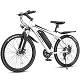Funhang Electric Bike for Adults, 26'' 1000W Peak Ebike, Up to 50 Miles 21.7MPH Electric Mountain Bike with 48V 374.4WH Removable Battery, Adjustable Stem, Fenders, Lockable Suspension Fork, 21-Speed