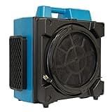 XPOWER X-3580 Commercial Air Scrubber, Negative Air, 600 CFM, 4-Stage HEPA Filtration, 5-Speed, Filter Light, Energy Efficient, High ROI, Blue
