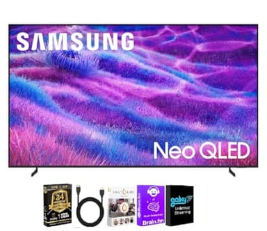 Samsung 100 Inch Class Neo QLED QN80F 4K Vision AI Smart TV (2025) – Dolby Vision – HDR10+ – 120Hz – Wi-Fi 6E – Voice Remote – HDMI Cable + 24 Month CPS Warranty + Streaming Bundle