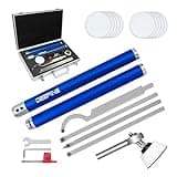 DEEFIINE Carbide Tip Wood Lathe Turning Tool set With Bowl sander, Lathe Roughing and Finishing Hollowing Tool Interchangeable Aluminum Alloy Handle with 4pcs Carbide Inserts For Woodturning
