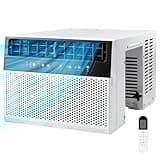 Electactic U-Shaped Window Air Conditioner, 12000BTU Window AC Unit Cools up to 550 Sq. Ft, 3-in-1 Saddle Window AC Units with Full Window View, Energy Saving, Installation Kit Included