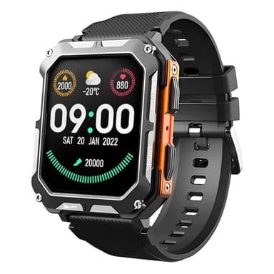 Hard Hat Watches - Rugged Smart Watch for Men, Original Smartwatch, Waterproof Digital Watch for The Toughest Jobs, with Fitness Trackers, Heart Rate Monitor, IP68, Pedometer, Workout Modes and More