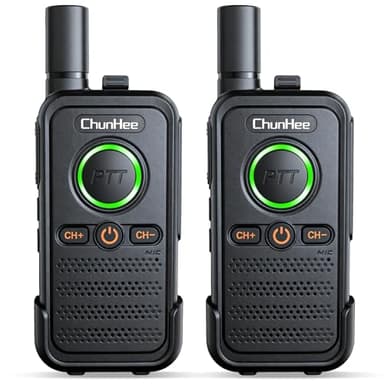 ChunHee Wireless Intercom System, 2 Way Voice Intercom for Home, 1.5-Mile Long Range, 16 Channels Portable Intercom with VOX & SOS Alarm, Easy Install Intercom for Elderly, Business & Basement