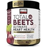 Force Factor Total Beets Ultimate Heart Health Blood Pressure Support with CoQ10, Beet Root Powder, Grape Seed Extract, Blood Pressure Supplement for Circulation, Black Cherry, 30 Servings