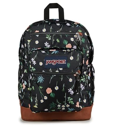 JanSport Cool Backpack with 15-inch Laptop Sleeve, Large Computer Bag Rucksack with 2 Compartments, Ergonomic Straps, Bewitched Blooms