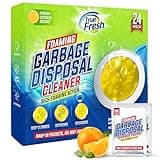 True Fresh Garbage Disposal Cleaner Powder Drop-in Sink Packets 24-Pack – Deep Cleaning & Descaling for Kitchen Sinks, Removes Odor-Causing Residue, Septic Safe, Easy-to-Use Formula