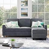 Shintenchi Sofa,Convertible Sectional Sofa with Storage Ottoman for Living Room, L Shaped Couch Sectional Sofafor Small Space Linen Couch (Dark Grey)