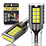 KIMLATAR 921 LED Bulb Reverse Light 912 T15 Back up lights,6000K Xenon White W16W 906 904 902 Super Bright 912 LED Bulb Direct Reverse Replacement Lamps（Pack of 2）