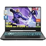 ASUS TUF Gaming A15 Laptop | 15.6" FHD Anti-Glare 144Hz | AMD 8-core Ryzen 7 7435HS (>i7-12700H) | 16GB DDR5 512GB SSD | GeForce RTX 3050 | Backlit USB-C Fast Charge Win11Pro w/DLCA Accessory