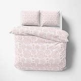Kotton Culture Printed Duvet Cover 3 Piece 100% Egyptian Cotton Breathable All Season 600 Thread Count with Zipper & Corner Ties Comforter Cover (Queen, Mandala)