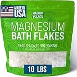 Magnesium Flakes for Bath - Magnesium Chloride Flakes - Dead Sea Salts for Soaking, 10 LBS