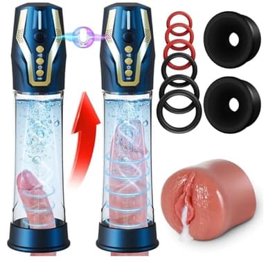 Enhancement Growth Vacuum Pumps, Electric Massager Increase Size Training Device Automatic Pumps Strength Air Suction Silicone Pocket Extend Enlarger OPG437