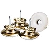 Waxman Consumer Group 4606195N 1" Brass Nail On Swivel Glide, 4 Count (Pack of 1)