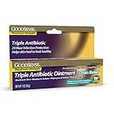 GoodSense Maximum Strength Triple Antibiotic Ointment plus Pain Relief, Soothes Painful Cuts, Scrapes, and Burns, While Preventing Infection, 1 Ounce