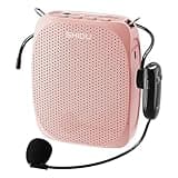 SHIDU Voice Amplifier, 10W Speaker with UHF Wireless Microphone Headset, Portable Mini PA System 1800mAh Rechargeable Battery for Teacher, Tour Guides, Training, Meeting