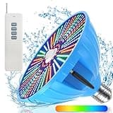 Pool Light 120 V 61 W Pool Lights for Inground Pool RGB Color Changing LED Pool Lights Medium E26/E27 Base Underwater Pool Light Bulb with Remote Control Replacement for Pentair and Hayward Lamps