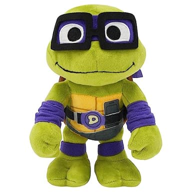 Mattel Teenage Mutant Ninja Turtles: Mutant Mayhem Donatello Plush Toy, 8 Inch Purple Masked Soft Doll of TMNT Movie Character Tech Genius Planner Donnie