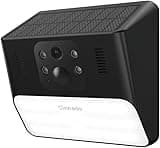 Cinnado Outdoor Camera Wireless-2.4G 2K Solar Wall Light Cameras for Home Security with AI Motion Detection, Waterproof,Motion Activated Light, Siren Cloud/SD Storage, Compatible with Alexa,S2