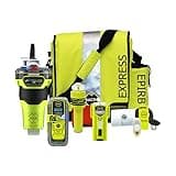 ACR GlobalFix V5 AIS EPIRB with ResQLink View RLS PLB Survival Kit with USCG Approved ResQFlare E-Flare, Ditchbag, Strobe Light, Hemilight Lifevest Light, USCG Whistle & Signal Mirror - 2341.1