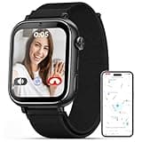 2025 Smart Watch for Kids 6-12 [Kids GPS Tracker/Video Call] Kids Smart Watches Boys Girls, Kids Watch with GPS Tracker, School Mode, Safety Alert, GPS Tracker for Kids Smart Watch SIM Card, Black