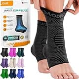 Modvel Foot & Ankle Brace Socks for Sprained Ankle Compression Sleeve - Plantar Fasciitis Relief Brace, Foot Support for Women & Men - Tendonitis & Arthritis Foot Sleeve, Stabilizing Ankle Wrap